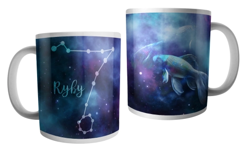 Kubek ze znakiem zodiaku - Ryby