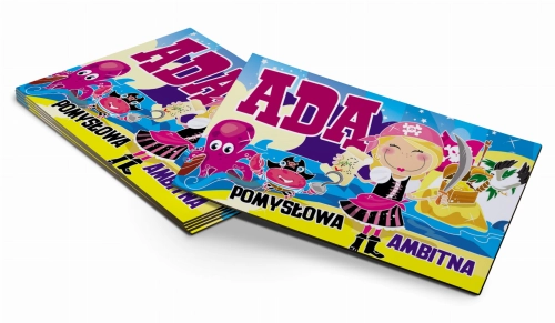 (WYBIERZ SWOJE IMIĘ) - magnes dla dziewczynki - PIRACI