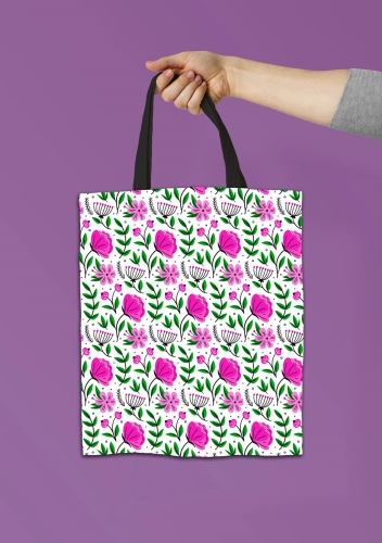 Torba shopper - Kwiaty fuksja.jpg