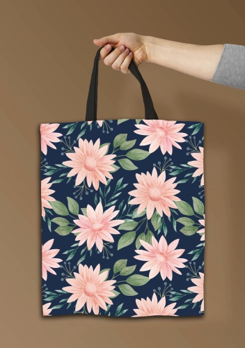 Torba shopper - Kwiaty różowe.jpg