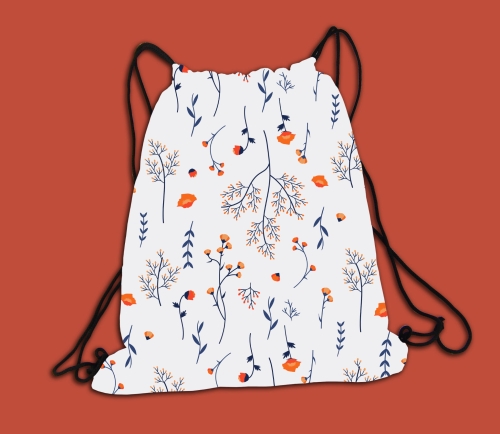 Plecak - worek - Drobne kwiaty.jpg