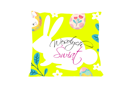 Poduszka - Wesołych świąt - żółta.png