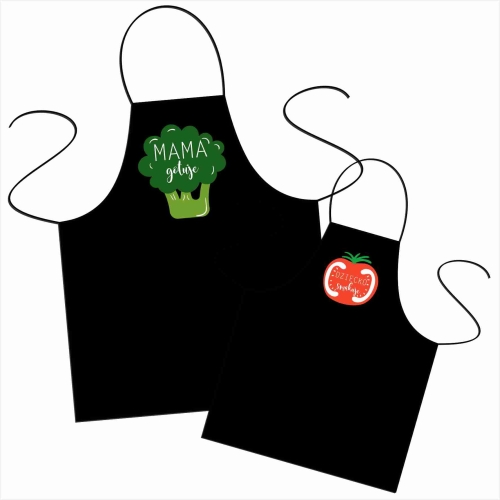 Mama gotuje i Dziecko smakuje - zestaw fartuszków.jpg