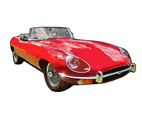 JAGUAR E Type  - MAGNES MOTORYZACYJNY