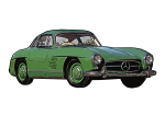 MERCEDES 300 SL GULLWING  - MAGNES MOTORYZACYJNY