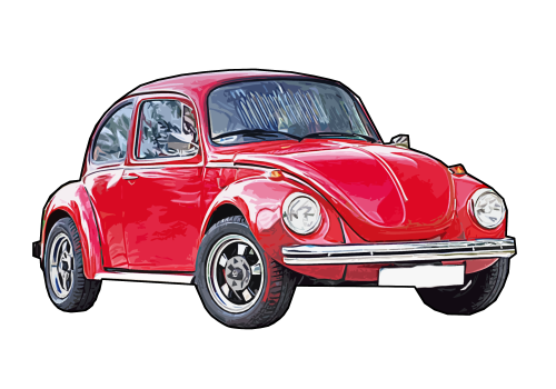 VOLKSWAGEN GARBUS 1303  - MAGNES MOTORYZACYJNY