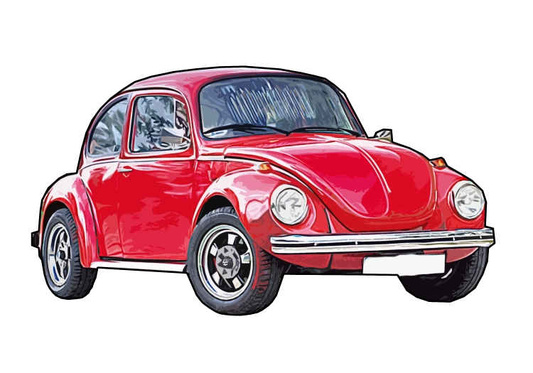 VOLKSWAGEN GARBUS 1303  - MAGNES MOTORYZACYJNY