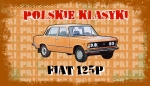 FIAT 125P - TABLICZKA MOTORYZACYJNA 