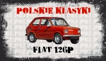 FIAT 126P - TABLICZKA MOTORYZACYJNA