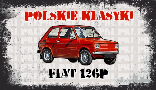 FIAT 126P - TABLICZKA MOTORYZACYJNA