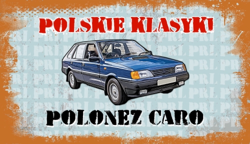 POLONEZ CARO - TABLICZKA MOTORYZACYJNA
