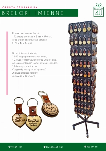 STOJAK BRELOK IMIENNY