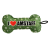 Kolorowa zabawka dla psa kość I ❤️ z piszczałką