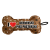 Kolorowa zabawka dla psa kość I ❤️ z piszczałką