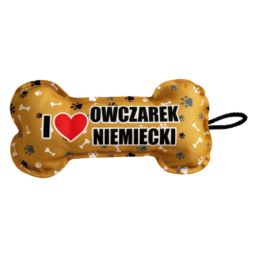 Kolorowa zabawka dla psa w kształcie kości z piszczałką