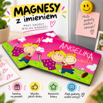 (WYBIERZ SWOJE IMIĘ) - magnes dla dziewczynki - DZIECIĘCY