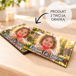 Personalizowany magnes na lodówkę z własnym nadrukiem / zdjęciem (8,5x5,5 cm)