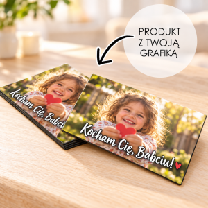 Personalizowany magnes na lodówkę z własnym nadrukiem / zdjęciem (8,5x5,5 cm)