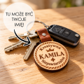Personalizowany drewniany brelok Kamila.png
