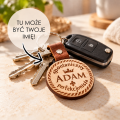 Drewniany brelok ADAM z własnym imieniem.png
