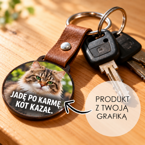 Okrągły brelok z kocim napisem.png