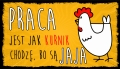 Tabliczka hdf z kurą