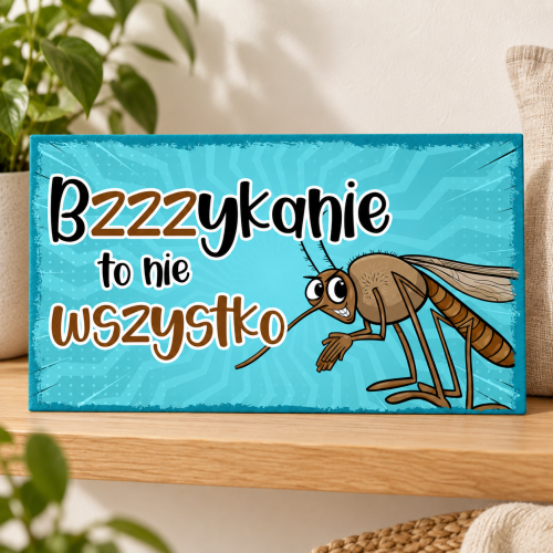 Turkusowa tabliczka z uśmiechniętym komarem.png