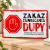 Dekoracyjna tabliczka Zakaz zawracania.png