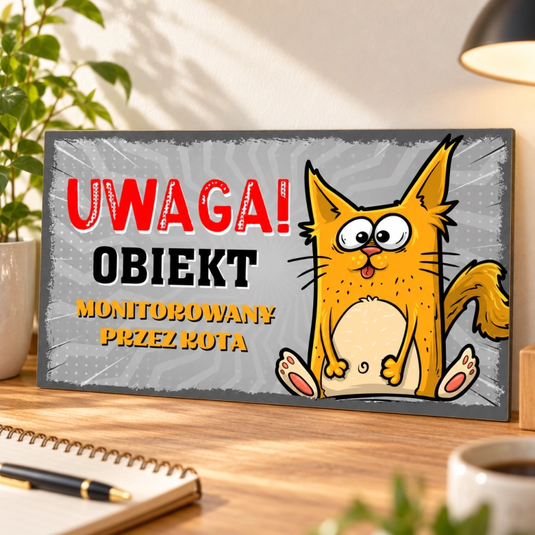 Tabliczka UWAGA_ obiekt monitorowany przez kota.png