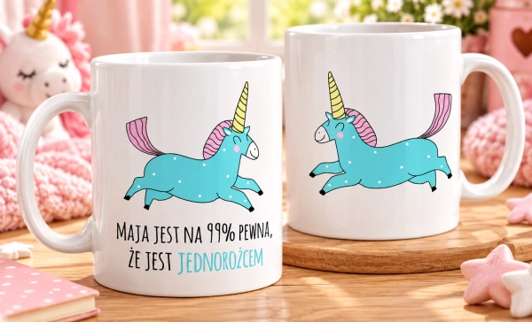 Kubki z uroczymi jednorożcami i napisem.png
